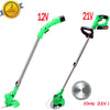 21V ELECTRIC CORDLESS STRIMMER GRASS TRIMMER GARDEN LAWN EDGER W/ BATTERY TOOL