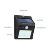 Solar Powered 20LED PIR Motion Sensor Wall Security Light Garden Outdoor Lamp UK