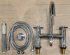 CROSS HEAD BATH SHOWER MIXER TAP SWIVEL SPOUT FILLER INC HANDSET & HOSE OCTAVO
