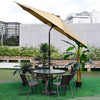 3M Outdoor Garden Parasol Patio Beach Sun Shade Round Umbrella Canopy Crank Tilt