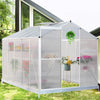 Walk-In Polycarbonate Greenhouse Garden Plant Grow Green House Aluminium Frame