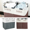 DARKS & LIGHTS 2 Sorter Laundry Hamper Clothes Storage Bag Washing Bin Basket UK