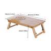 Adjustable Portable Laptop Lazy Lap Sofa Bed PC Notebook Desk Table Tray Bamboo