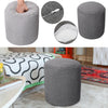 Fabric Round Ottoman Footstools Foot Rest Stool Pouffe Living Room Furniture NEW