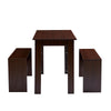 Wooden Dining Table and Chairs Set 2 Bench Kitchen Furniture Activity Desk Kid