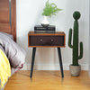 Industrial Bedside Table Nightstand Side End Storage Cabinet w/Handed Drawer