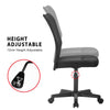 Computer Desk Chair Mesh Back Adjustable Office Desk Gaming Chair for Home Black
