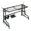 Over The Sink Drying Rack Adjustable 60-96cm Kitchen Stainless Dishes Drainer UK