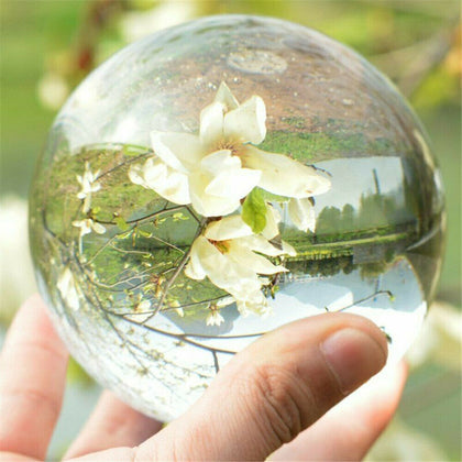 100mm Clear Crystal Ball Magic Healing Meditation Sphere Photography Home Decor