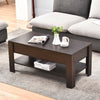 Wooden coffee table with storage lift top up drawer Desk Living Room Tea table