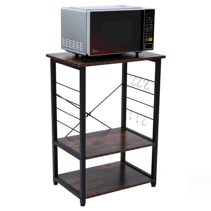 3 Tier Trolley Cart Kitchen Storage Rack Holder Shelf Organiser Oven Stander