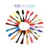 120X Skeins Coloured Embroidery Thread Cotton Cross Stitch Braiding Craft Sewing