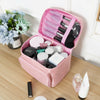 Lady Large Make Up Bag Vanity Case Cosmetic Nail Tech Storage Beauty Box Nylon