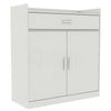Dalby 2 Door 1 Drawer Shoe Cabinet Footwear Storage Rack Cupboard Stand White