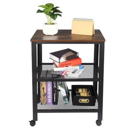 Kitchen Serving Trolley Cart Vintage Dining Shelf Storage Bedroom