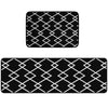 Non Slip Home Kitchen Floor Mat Non Slip Runner Anti Fatigue Rug Door Mat Black