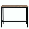 Bar Table Industrial Table Dining Table With Metal Frame for Kitchen 120*60*90cm
