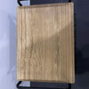 Vintage Retro Wood & Metal Magazine Side Coffee Lamp End Table Rack Display Unit