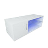 100cm Modern TV Unit Cabinet Stand Drawers White High Gloss Doors & LED Light