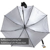 Clamp On Umbrella Large Black Clip Parasol Sunshade Garden Beach Outdoor Patio