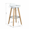 2 x Breakfast Bar Stools Bar Chairs Kitchen Breakfast Stools Wooden Legs
