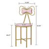 1x Heavy Dressing Stool Velvet Bedroom Makeup Vanity Chair Seat Dragonfly Chair