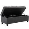 Storage Window Footstool Ottoman Bench Chest Seat Bed End Toy Box Wooden Legs
