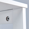 Storage Cabinet White Floor Standing Tall Bathroom MDF Wood Cupboard