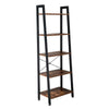 5-Tier Ladder Shelf Bookcase Bookshelf Plant Flower Stand Storage Metal Frame