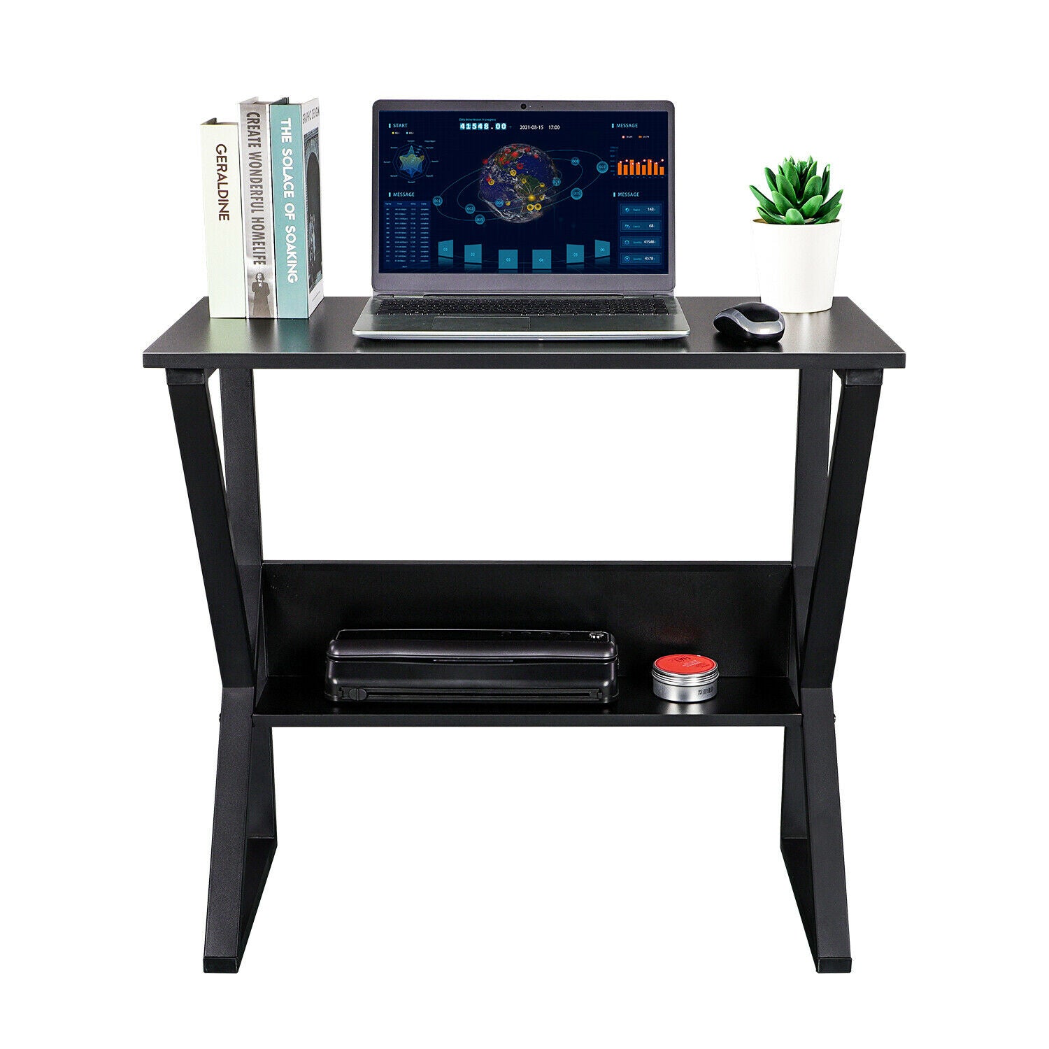 Computer Desk PC Laptop Gaming Office Table K-shaped Legs Home Study W ...