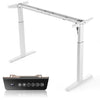 Electric Standing Desk Frame Height Adjustable Low Noise Motor White/Black