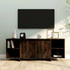 Rustic Large TV Cabinet Shelf TV Stand Shelves Doors Vintage Media Storage Unit