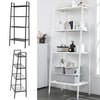 4 Tier Ladder Bookcase Bookshelf Home Storage Shelving Unit Metal Display Stand