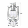 Oil Hurricane Lantern Kerosene Paraffin Light Outdoor Camping Light Lamp Silver