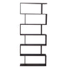 6 Tier S Shape Bookshelf Storage Display Stand Modern Z-Shelf Wooden Book Shelve