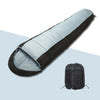 4 Season Grey Sleeping Bag Warm Blanket Envelope Waterproof Camping Hiking