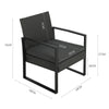 3Pcs Bistro Set Patio Garden Furniture Outdoor Indoor Table 2 Chair Rattan Style