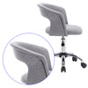 1x office chair desk chair adjustable linen roll stool swivel stool with armrest