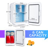 4L Tabletop Mini Fridge Portable Cooler Warmer Ice Box Small Bedroom Car Office