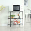 3 Tier Metal Storage Rack Shelving Wire Shelf Kitchen Office Bookcase Stand Unit