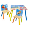 Kids Table and Chair Set Themed Wooden Kids Activity Nursery Playroom Furniture