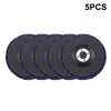 5 Pcs 4'' 100mm Poly Strip Disc Wheel Paint Rust Removal Clean For Angle Grinder