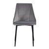 2/4/6 Modern Slope Dining Chairs Velvet Seat Metal Legs Home Kichen Chair Set UK