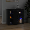 High Gloss LED Light Sideboard Storage Bedside Table TV Stand Cupboard Cabinet