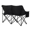 Double Camping Chair Folding Portable Outdoor Garden 2 Seater Chair Loveseat