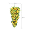 Sunflower Teardrop Wreath Artificial Flower Swag Garland Wall Door Spring Decor