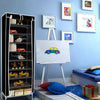 Shoe Rack 10 Tier Cabinet Storage Organiser Stand Shelf 27 Pairs Dustproof Black