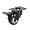 4X50mm Heavy Duty Swivel Castor Wheels PVC 200KG Trolley Furniture Rubber Caster