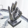 Abstract Art Hand Gesture Sculpture Ornament Figurine Statue Tabletop Decoration