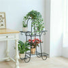 Large 42 inch Tall Corner Metal Plant Stand In/Outdoor Garden Flower Pots Stand